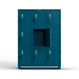 Strong Hold® 3-Tier 9 Door Extra Heavy Duty Digital Locker 54