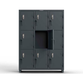 Strong Hold® 3-Tier 9 Door Extra Heavy Duty Digital Locker 54