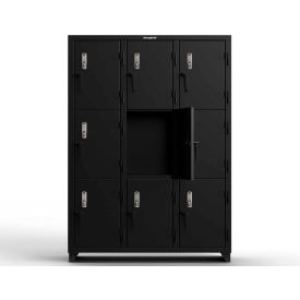 Strong Hold® 3-Tier 9 Door Extra Heavy Duty Digital Locker 54