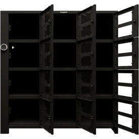 Strong Hold® 4-Tier 12 Clear View Door Smart Access Locker 72