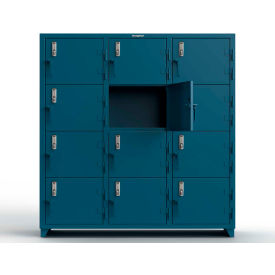 Strong Hold® 4-Tier 12 Door Extra Heavy Duty Digital Locker 72