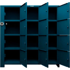 Strong Hold® 4-Tier 12 Solid Door Smart Access Locker 72
