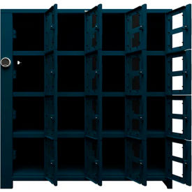 Strong Hold® 4-Tier 16 Clear View Door Smart Access Locker 72
