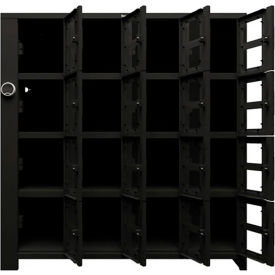 Strong Hold® 4-Tier 16 Clear View Door Smart Access Locker 72