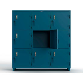 Strong Hold® 3-Tier 9 Door Extra Heavy Duty Digital Locker 72