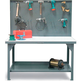 Strong Hold® Shop Table w/ Shelf 72
