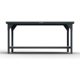 Strong Hold Heavy Duty Work Table with UHMW Top 1 Shelf 48