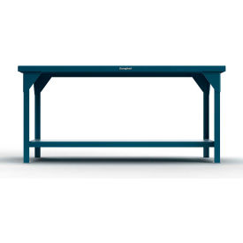 Strong Hold® Extreme Duty Stationary Shop Table w/Shelf Steel 72