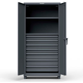 Stronghold HD Industrial Storage Cabinet with 7 Drawers 14 Gauge 36