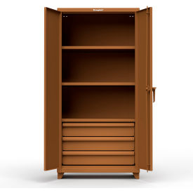Stronghold Heavy Duty Industrial Storage Cabinet with 3 Drawers 14 Gauge 36