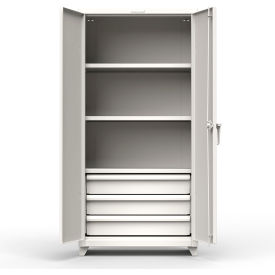 Stronghold Heavy Duty Industrial Storage Cabinet with 3 Drawers 14 Gauge 36
