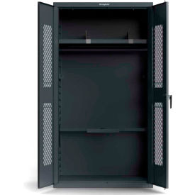 Strong Hold® Heavy Duty Locker 1 Shelf 4 Moveable Hooks 42