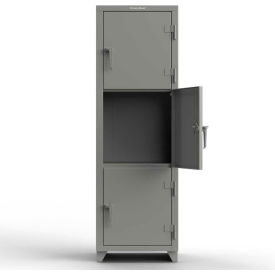 Strong Hold® 3-Tier 3 Door Extra Heavy Duty Locker 24