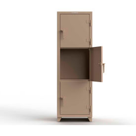 Strong Hold® 3-Tier 3 Door Extra Heavy Duty Locker 24