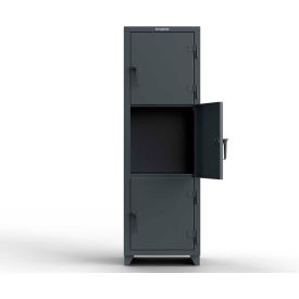 Strong Hold® 3-Tier 3 Door Extra Heavy Duty Locker 24