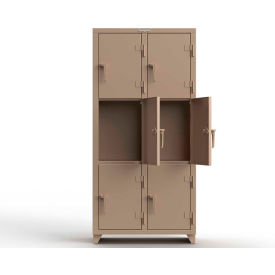 Strong Hold® 3-Tier 6 Door Extra Heavy Duty Locker 36