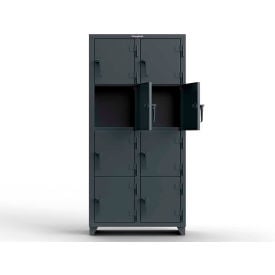 Strong Hold® 4-Tier 8 Door Extra Heavy Duty Locker 36