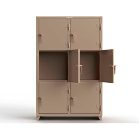Strong Hold® 3-Tier 6 Door Extra Heavy Duty Locker 48