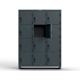Strong Hold® 4-Tier 12 Door Extra Heavy Duty Locker 54