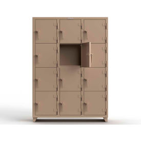 Strong Hold® 4-Tier 12 Door Extra Heavy Duty Locker 54