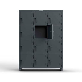 Strong Hold® 4-Tier 12 Door Extra Heavy Duty Locker 54