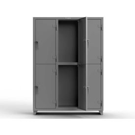 Strong Hold® 2-Tier 6 Door Extra Heavy Duty Locker 54