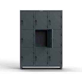 Strong Hold® 3-Tier 9 Door Extra Heavy Duty Locker 54