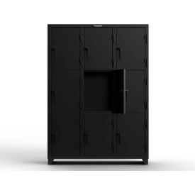Strong Hold® 3-Tier 9 Door Extra Heavy Duty Locker 54