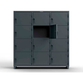 Strong Hold® 4-Tier 12 Door Extra Heavy Duty Locker 72