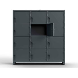 Strong Hold® 4-Tier 12 Door Extra Heavy Duty Locker 72