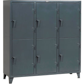 Strong Hold® 2-Tier 6 Door Personal Locker 74