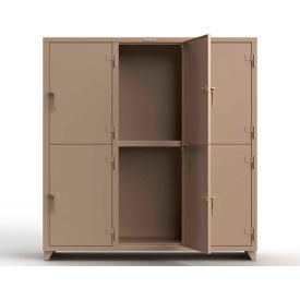Strong Hold® 2-Tier 6 Door Extra Heavy Duty Locker 72