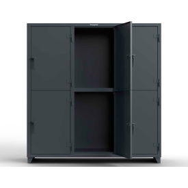 Strong Hold® 2-Tier 6 Door Extra Heavy Duty Locker 72