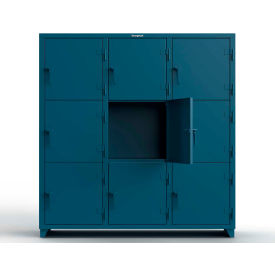 Strong Hold® 3-Tier 9 Door Extra Heavy Duty Locker 72