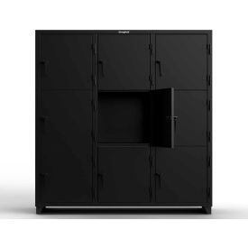 Strong Hold® 3-Tier 9 Door Extra Heavy Duty Locker 72