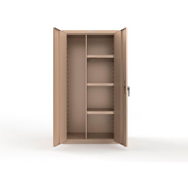 Strong Hold® Heavy Duty Janitorial Cabinet w/ 3 half Shelves 36