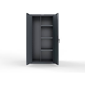 Strong Hold® Heavy Duty Janitorial Cabinet w/ 3 half Shelves 36