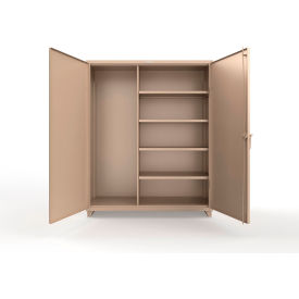 Strong Hold® Extra Heavy Duty Janitorial Cabinet w/ 4 Shelves 60