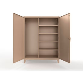 Strong Hold® Extreme Duty Janitorial Cabinet w/ 4 Shelves 60