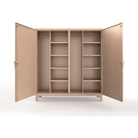 Strong Hold® Extreme Duty Double Shift Janitorial Cabinet 72