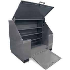 Strong Hold® Extreme Duty Job Site Box w/ Ramp 3 Shelves 60
