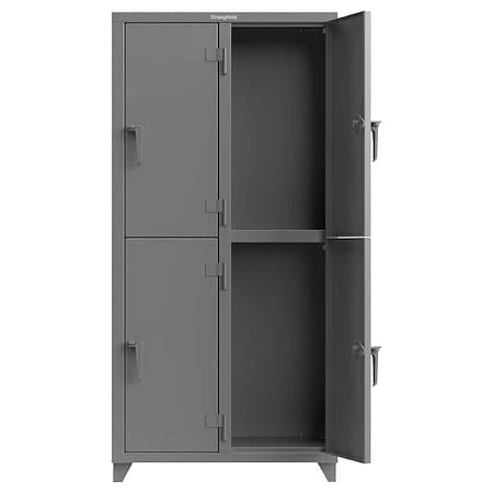 Locker, 36 in W, 18 in D, 75 in H MPN:36-4D-18-2T-L