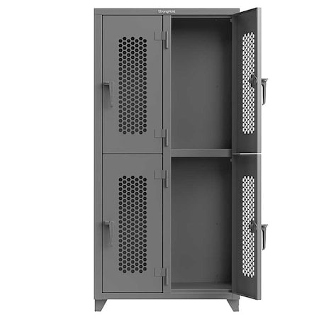 Locker, 36 in W, 18 in D, 75 in H MPN:36-4H-18-2T-L
