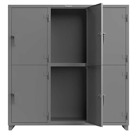 Locker, 72 in W, 24 in D, 75 in H MPN:66-6D-24-2T-L