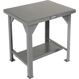 StrongHold Stationary Workbench W/ Square Tubular Leg Steel Square Edge 30