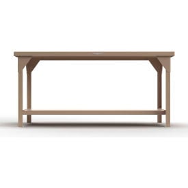Strong Hold® Extreme Duty Shop Table with 1 Shelf Steel Square Edge 30