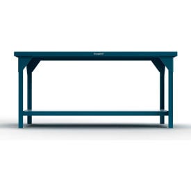 Strong Hold® Extreme Duty Shop Table with 1 Shelf Steel Square Edge 30
