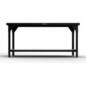 Strong Hold® Extreme Duty Shop Table with 1 Shelf Steel Square Edge 30