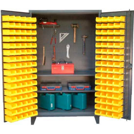 Strong Hold Upright Tool Storage Cabinet with 94 Bins 36-BSPB-242 - 36