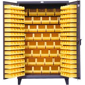 Strong Hold® Heavy Duty Bin Cabinet 36-BB-240 - With 126 Bins 36x24x78 36-BB-240